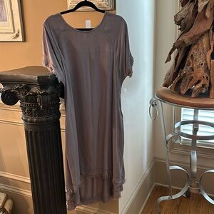 New midi grey dress
